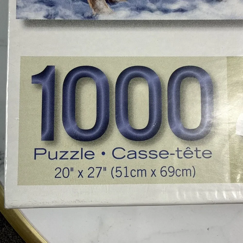 Bits and Pieces 1000 Jigsaw Puzzle Building a Snowman on a Snow Day Winter New